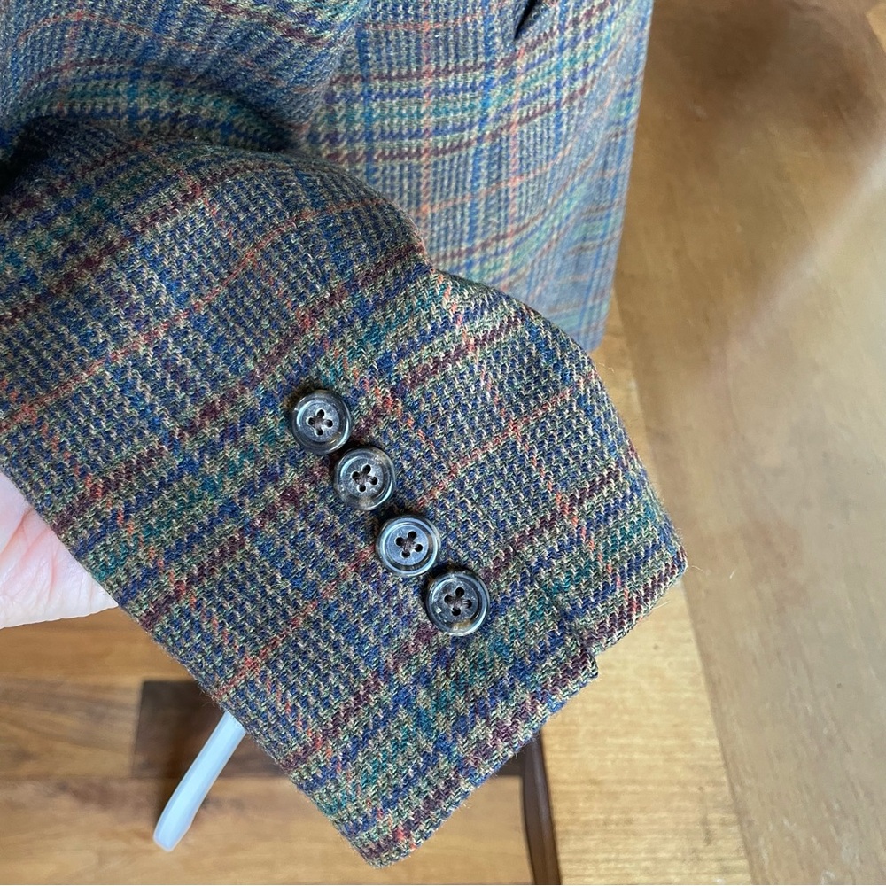 Lauren Ralph Lauren Checkered Blazer - Brown and Blue - Picture 4 of 16
